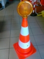Traffic cone with a xenon light