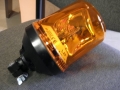 Revolving warning light with DIN connector